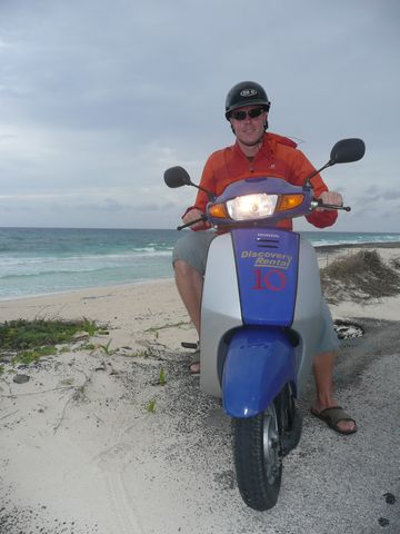 Mit dem Roller um Cozumel